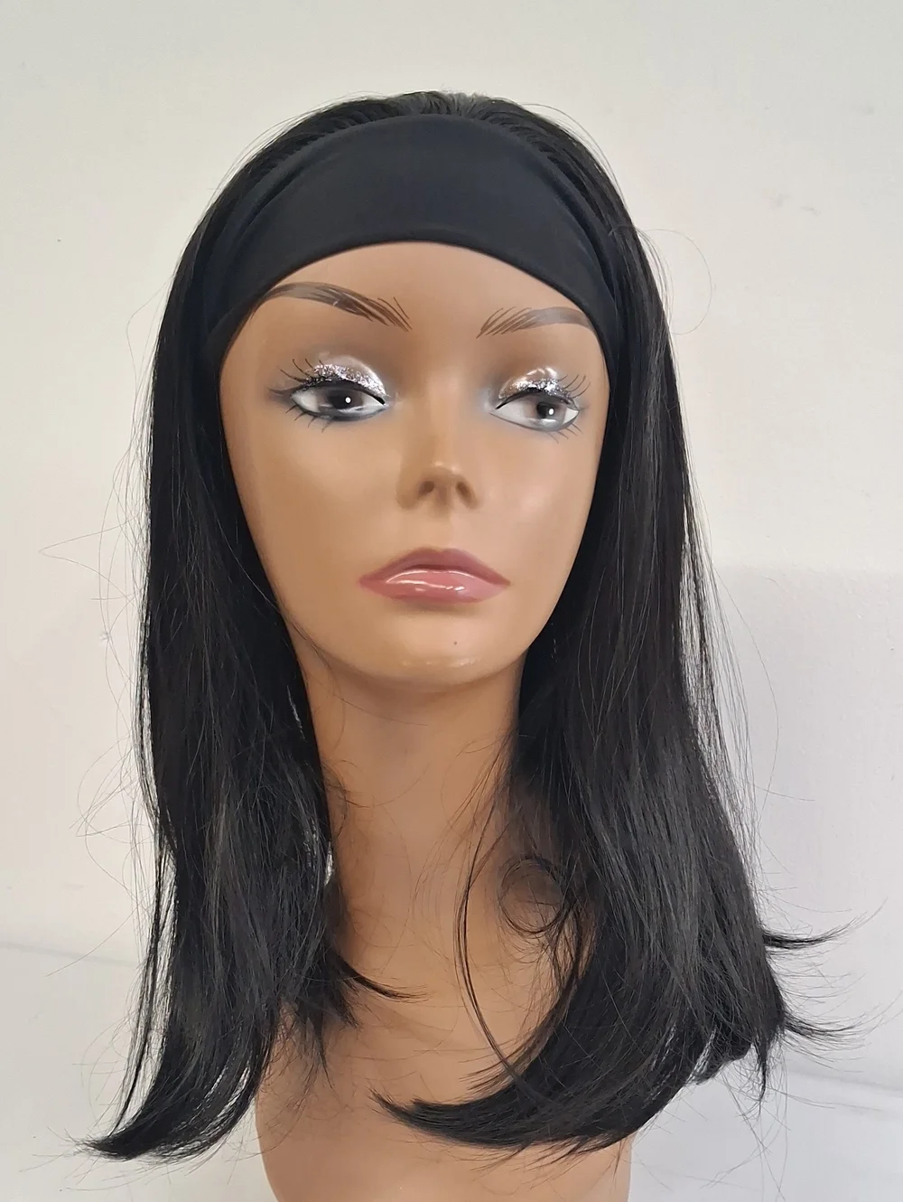 NWT Black Headband Wig - Sleek Straight Women’s Hair